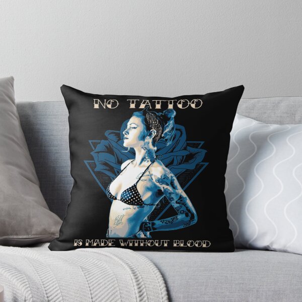 Item preview, No Tattoo is Made Without Blood, Female Tattoo Design designed and sold by Proverbial Wisdom Design.