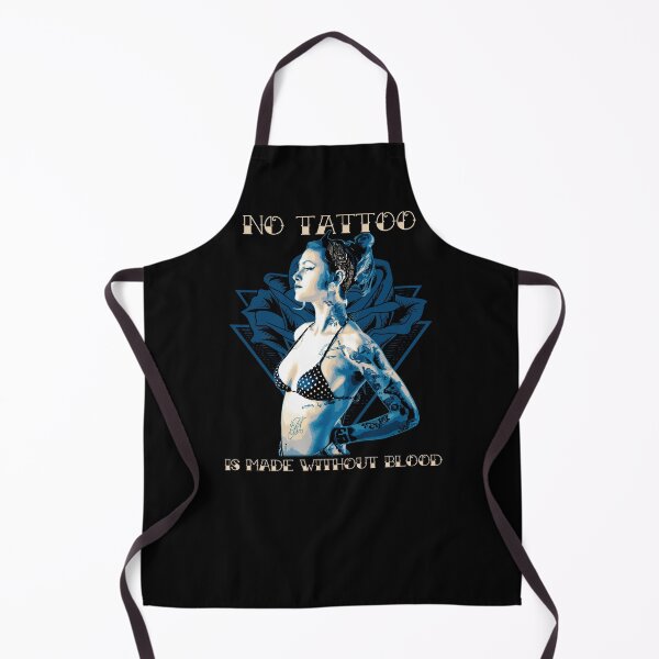 Item preview, No Tattoo is Made Without Blood, Female Tattoo Design designed and sold by Proverbial Wisdom Design.