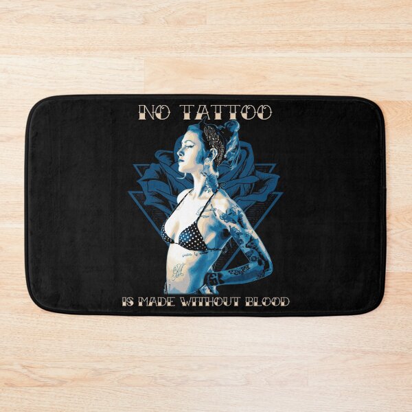 Item preview, No Tattoo is Made Without Blood, Female Tattoo Design designed and sold by Proverbial Wisdom Design.