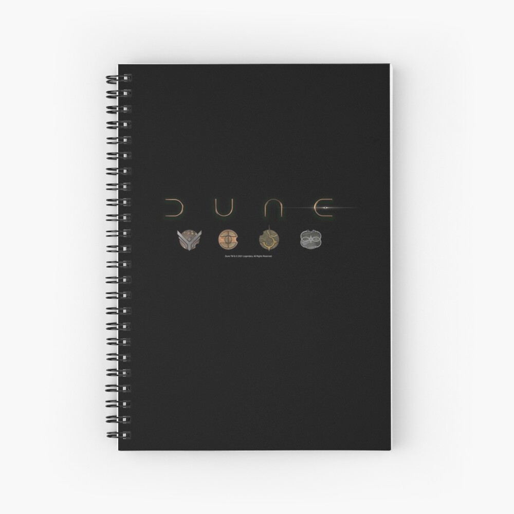 Dune Logos Inspired By Dune Spiral Notebook For Sale By Wonkyrobot