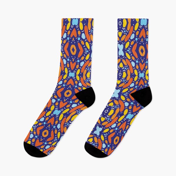 Item preview, Sonic Boom Light Blue Orange Yellow White Pattern designed and sold by Sector18.
