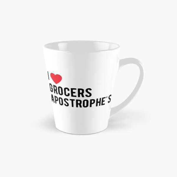 Item preview, I Heart Grocers Apostrophes - I Love Grocers Apostrophes designed and sold by SavageMyrtle.