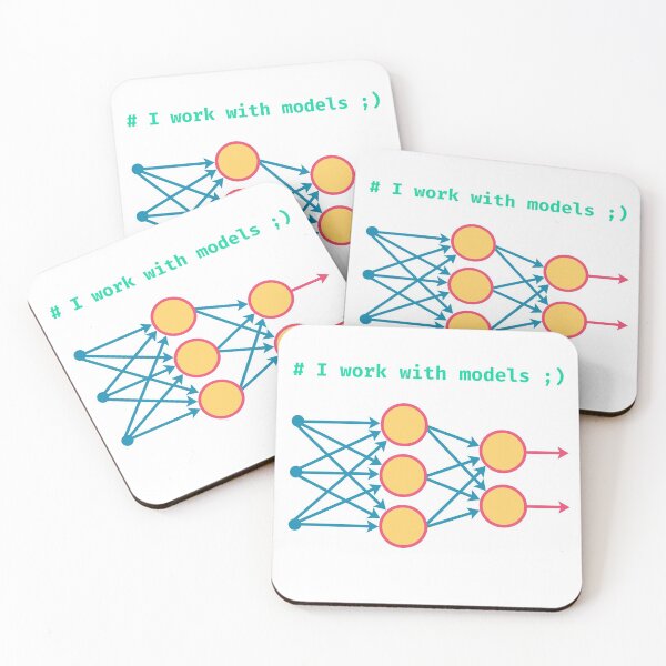 Item preview, I Work With Models Machine Learning ML coding programming joke designed and sold by GGThrill.