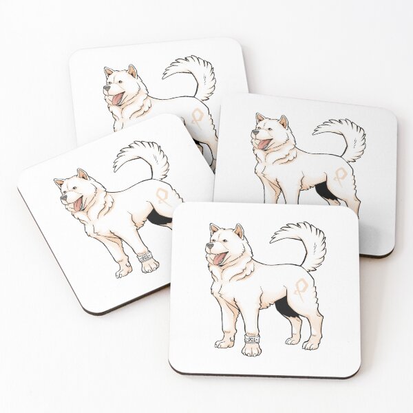 Item preview, White Dog Kintamani Bali Artwork Drawing Illustration designed and sold by Gabrielptdedi.