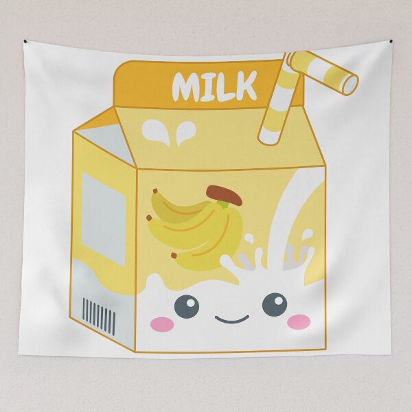 Item preview, Kawaii Banana Carton Milk designed and sold by hutamaAdi98.