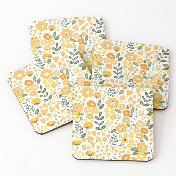 Item preview, Ditsy Florals, Yellow and Green designed and sold by meggydesigns.