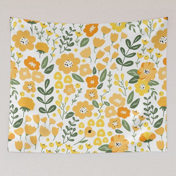 Item preview, Ditsy Florals, Yellow and Green designed and sold by meggydesigns.