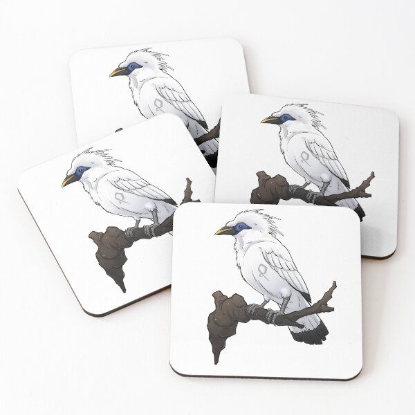 Item preview, White Bird Endemic Balinese Mynah Artwork Drawing Illustration designed and sold by Gabrielptdedi.