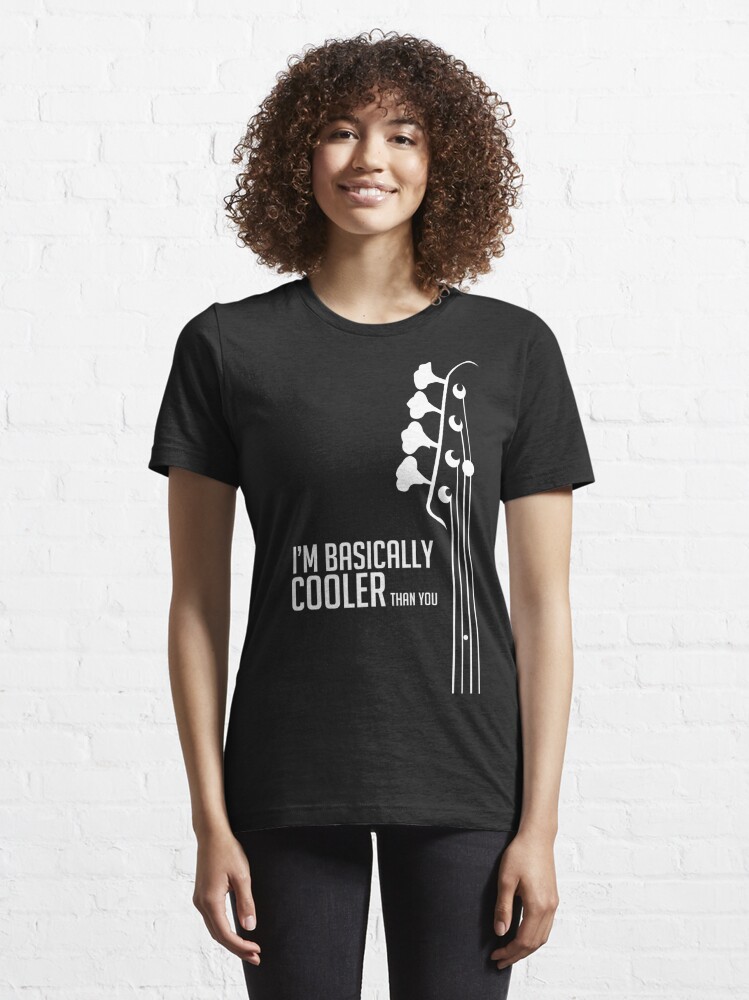 I'm Bassically Cooler Than You - Bass Player Tee - Bass Guitarist -  Bassist Kids T-Shirt for Sale by designedbyn