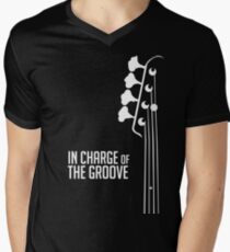 Bass Player - In Charge of the Groove - Bass Guitarist - Bassist Men's V-Neck T-Shirt