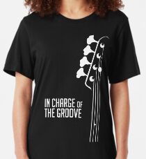 Bass Player - In Charge of the Groove - Bass Guitarist - Bassist Slim Fit T-Shirt