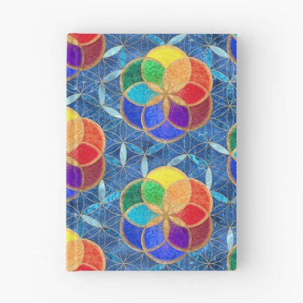 Item preview, Seed of life in Flower of Life Pattern designed and sold by k9printart.