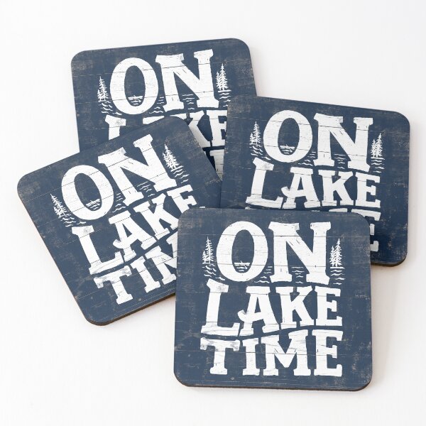 Item preview, On Lake Time Sign, Lake Wood Sign, Rustic Lake Sign, Lake House Decor designed and sold by PaulLesser.