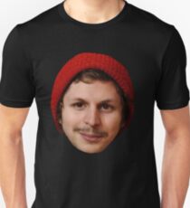 Michael Cera's Face in a Beanie Unisex T-Shirt