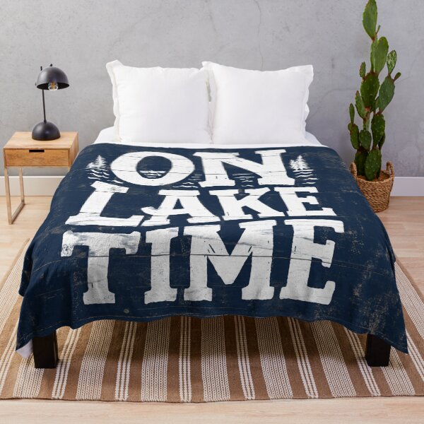 Item preview, On Lake Time Sign, Lake Wood Sign, Rustic Lake Sign, Lake House Decor designed and sold by PaulLesser.