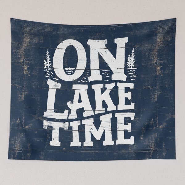 Item preview, On Lake Time Sign, Lake Wood Sign, Rustic Lake Sign, Lake House Decor designed and sold by PaulLesser.