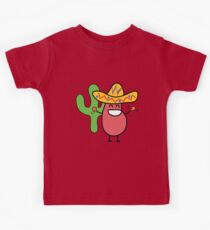 Little Mexican Jumping Bean - Cute Kids Cartoon Character Kinder T-Shirt