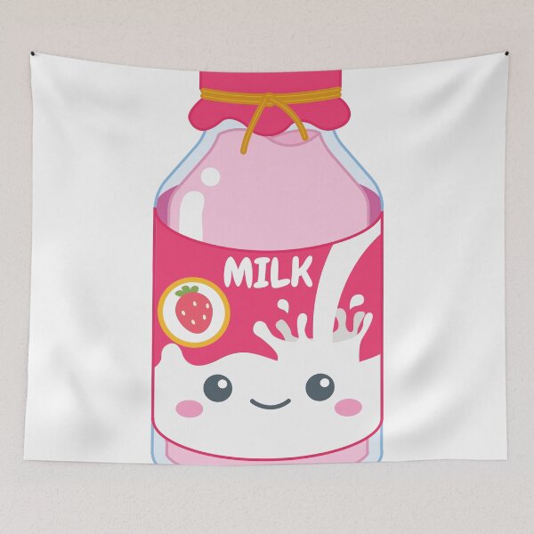 Item preview, Kawaii Strawberry Milk designed and sold by hutamaAdi98.