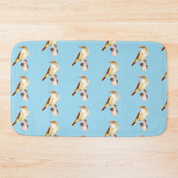 Item preview, Nightingale Songbird on blue designed and sold by IslesArt.