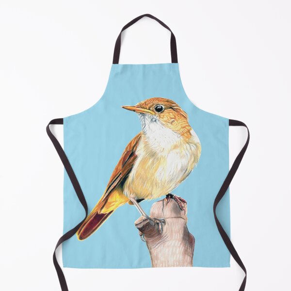 Item preview, Nightingale Songbird on blue designed and sold by IslesArt.