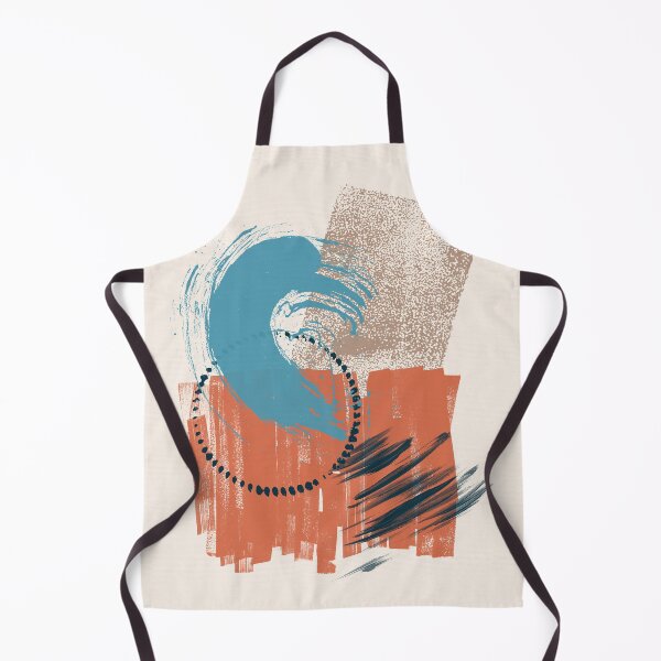 Item preview, 102-2, Blue Terracotta, Watercolor Brush Strokes, designed and sold by TanyDi.