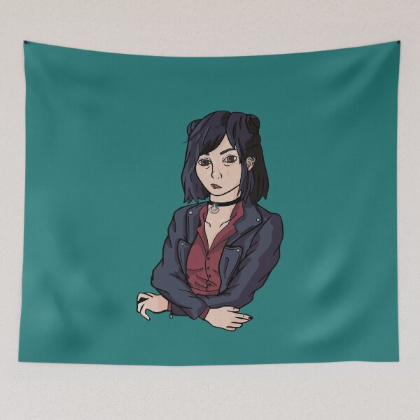 Item preview, Girl in a leather jacket designed and sold by Catharthic.
