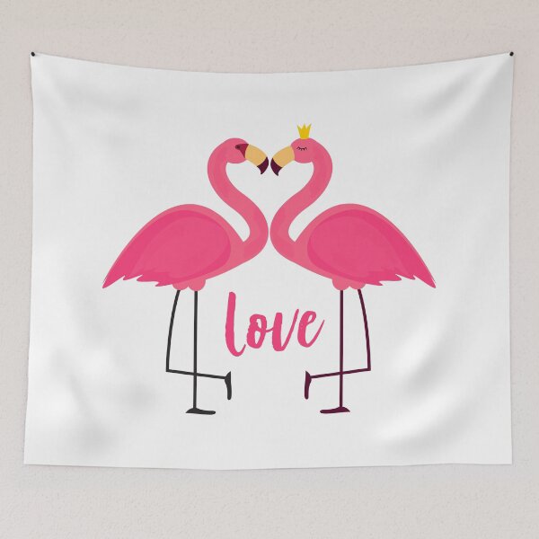 Item preview, flamingo love designed and sold by Sya Prints.