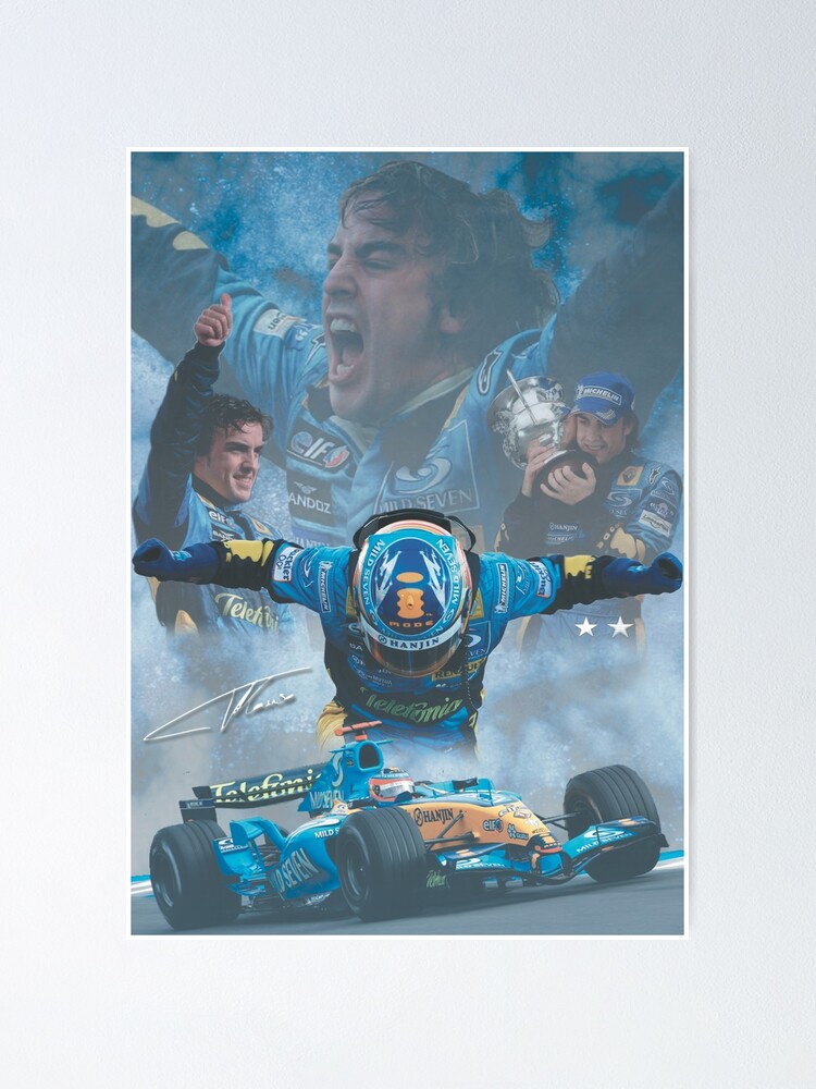 Fernando Alonso Poster 05 Wall Art Canvas Print Poster Home Bathroom  Bedroom Office Living Room Decor Canvas Poster Unframe：20x30inch(50x75cm)