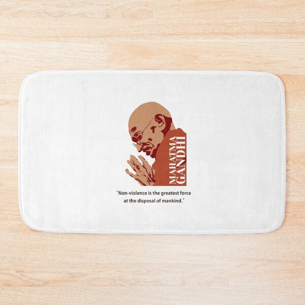 Item preview, philosopher, Mahatma Gandhi, Gandhi Quotes, Non-violence (gothic) designed and sold by challengecafe.