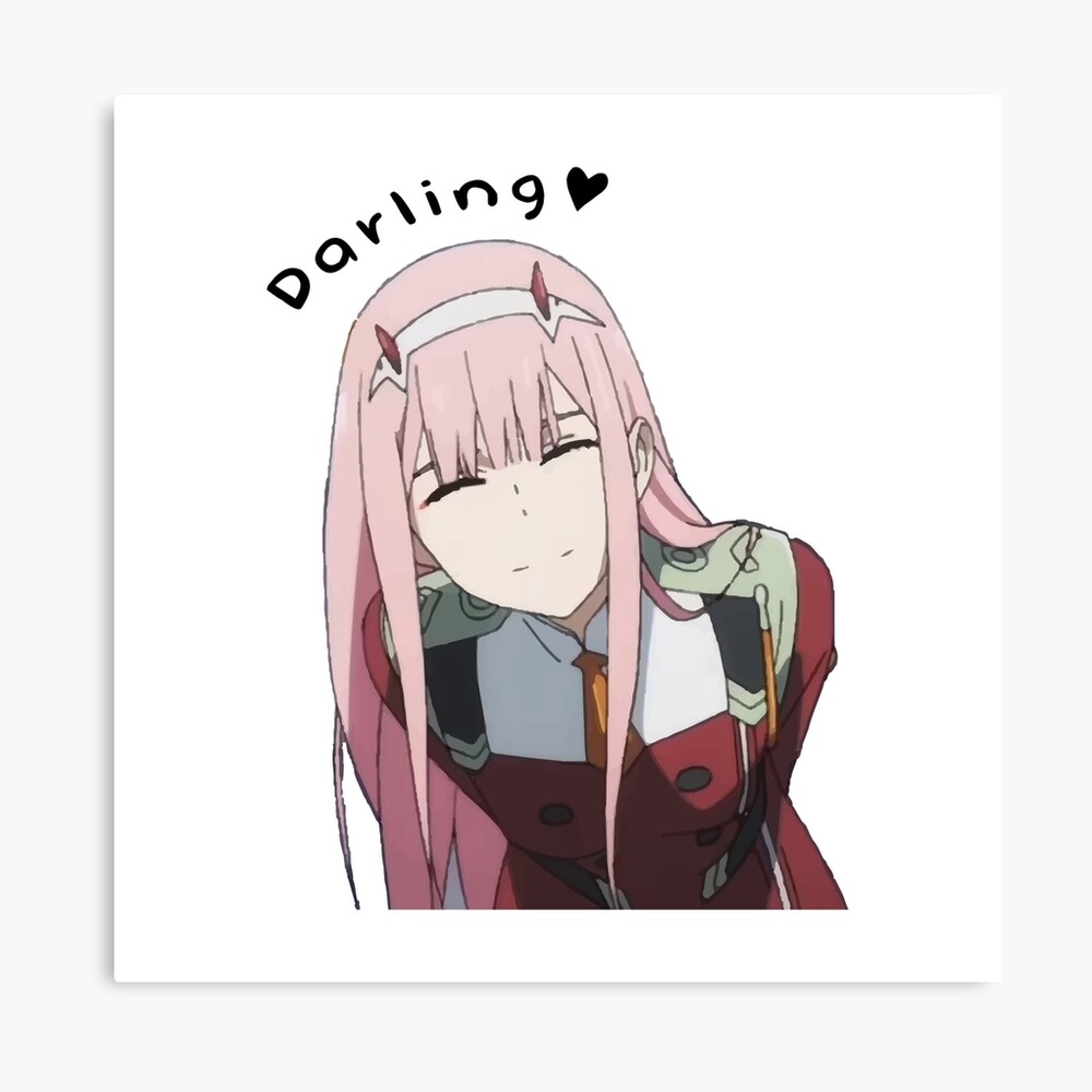 zero two darling smile photographic print by alicia lee redbubble