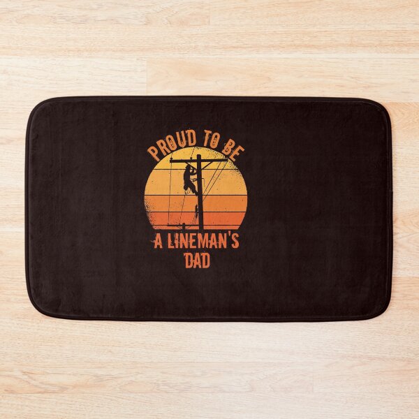 Item preview, Cute Fathers Day Apparel Merch Co Proud To Be A Lineman's dad Fathers day Electricians Cute T-Shirt designed and sold by Hema Thilakaratne.