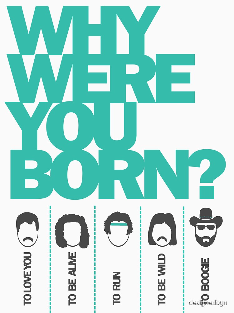 Why Were You Born? Street Art Poster - Lady Gaga - Bruce Springsteen - Steppenwolf - Hank Williams Jnr by designedbyn