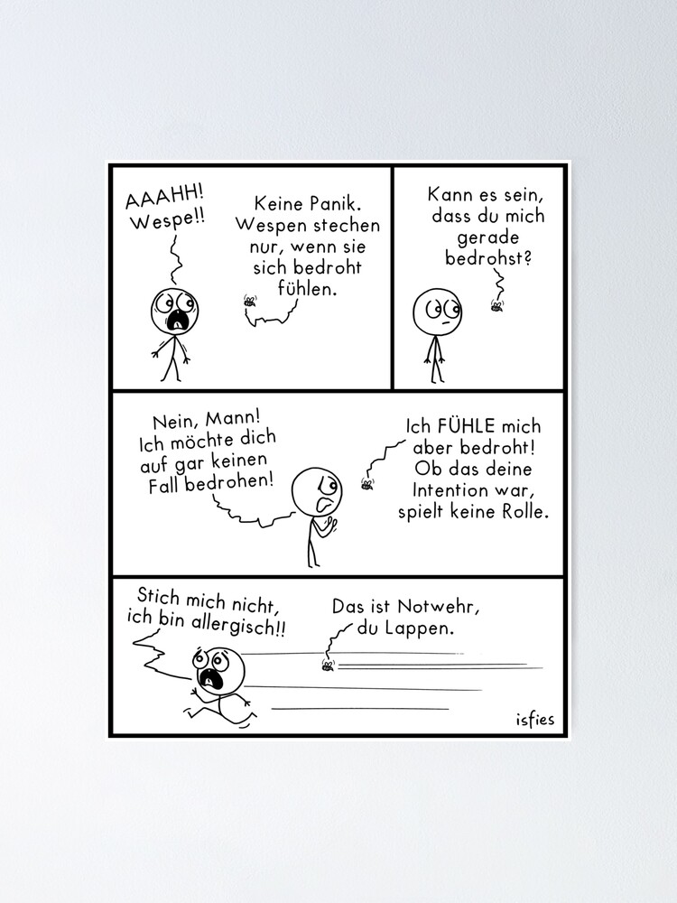 Thumbnail 1 von 3, Poster, Wespe designt und verkauft von islieb.