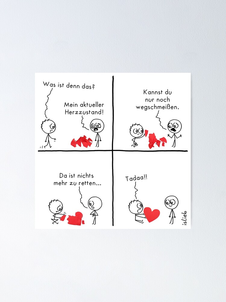 Alternative Ansicht von Herzzustand Poster