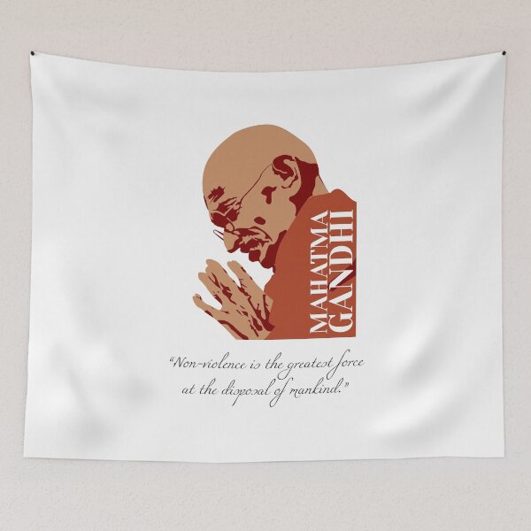 Item preview, philosopher, Mahatma Gandhi, Non-violence (handwriting) designed and sold by challengecafe.
