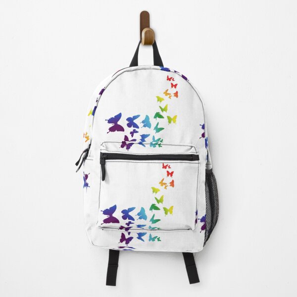 Item preview, Rainbow Butterfly Trail: Pride Transformation Art on White Blanche designed and sold by Art-PraveenRai.