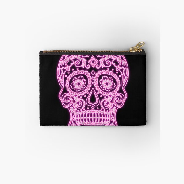 Item preview, Sugar Skull Calavera Pink Neon designed and sold by WakeNBake-Tees.