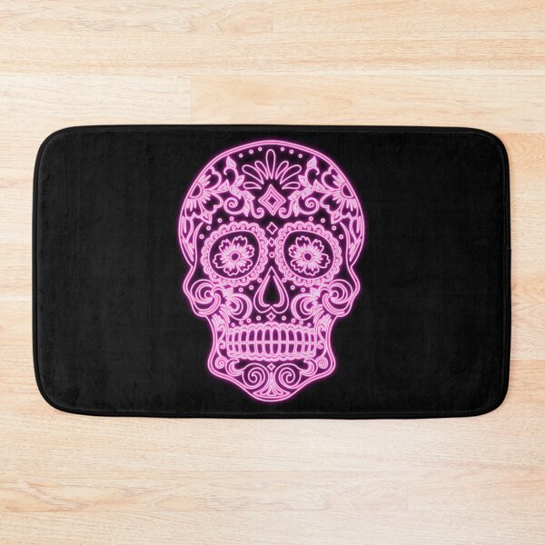 Item preview, Sugar Skull Calavera Pink Neon designed and sold by WakeNBake-Tees.