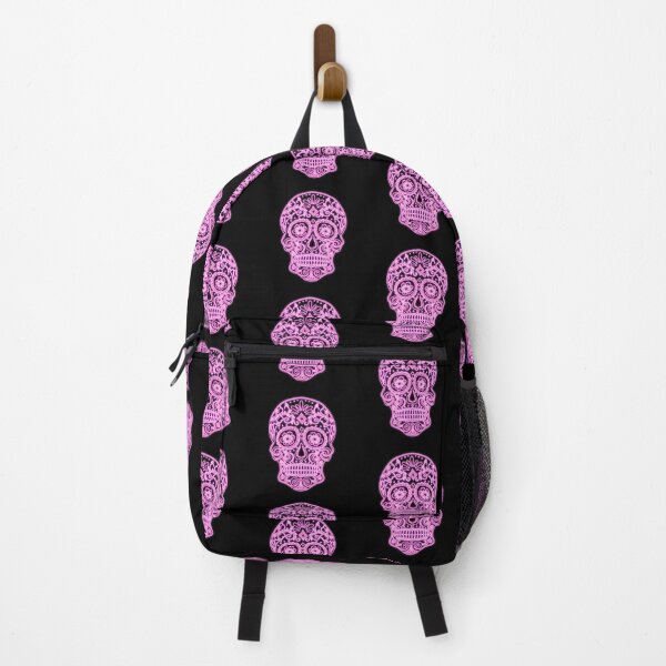 Item preview, Sugar Skull Calavera Pink Neon designed and sold by WakeNBake-Tees.