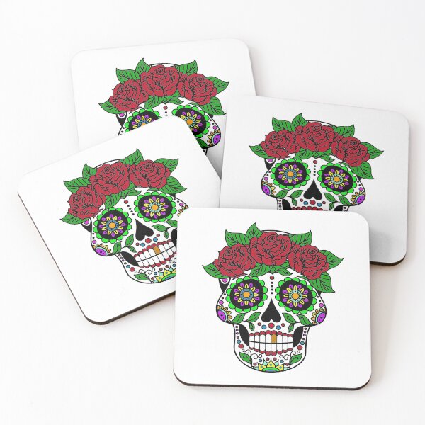 Item preview, Sugar Skull Calavera Roses designed and sold by WakeNBake-Tees.