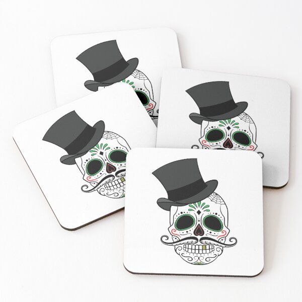Item preview, Sugar Skull Calavera Top Hat designed and sold by WakeNBake-Tees.