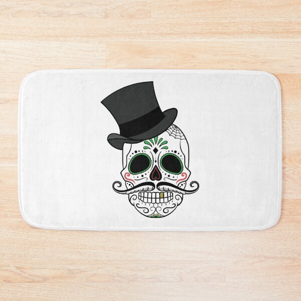Item preview, Sugar Skull Calavera Top Hat designed and sold by WakeNBake-Tees.