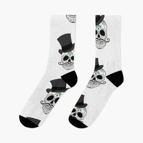 Item preview, Sugar Skull Calavera Top Hat designed and sold by WakeNBake-Tees.