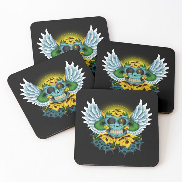 Item preview, Sugar Skull Calavera Wings designed and sold by WakeNBake-Tees.