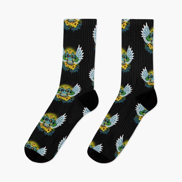 Item preview, Sugar Skull Calavera Wings designed and sold by WakeNBake-Tees.