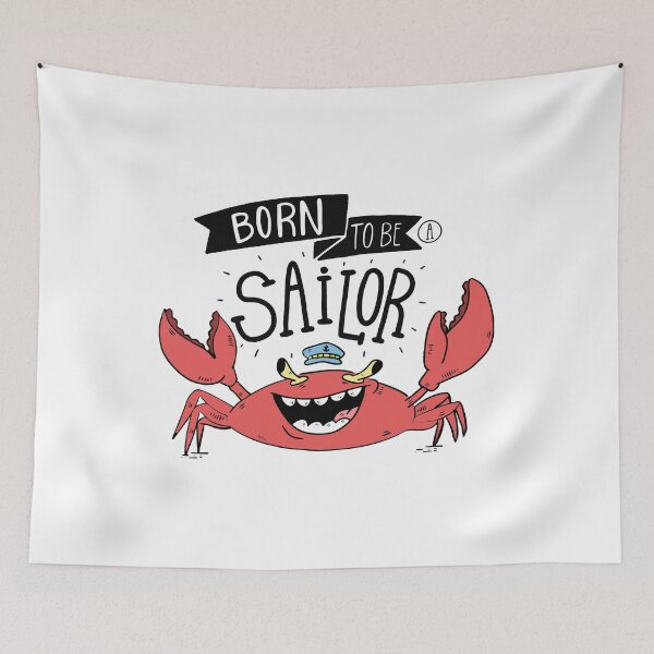 Item preview, born to be a sailor designed and sold by Sya Prints.
