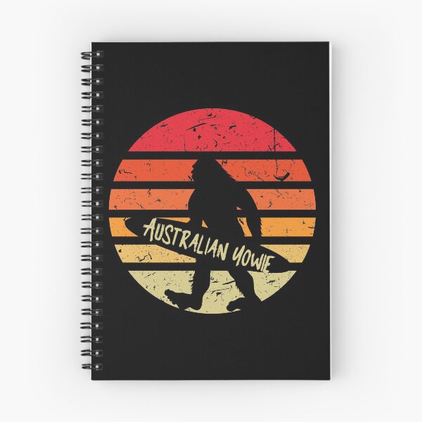 Item preview, Australian Yowie, vintage sunset design with surfboard  designed and sold by 1DaisyChainLane.