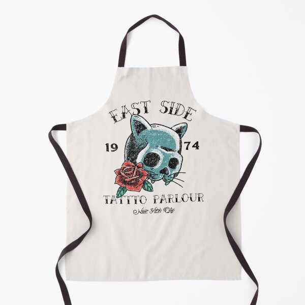 Item preview, East Side Tattoo Parlour, Studio Cat Skull Logo Design designed and sold by Proverbial Wisdom Design.