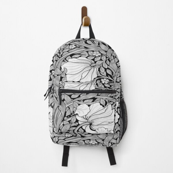 Item preview, William Morris-Pimpernel, black, white, grey designed and sold by Vivanne-art.