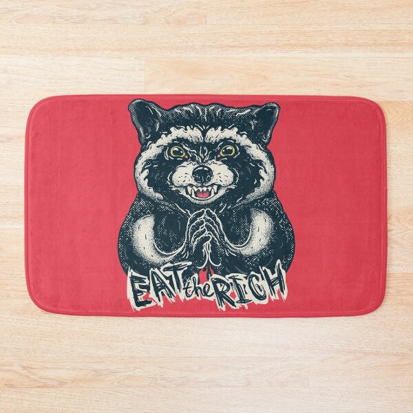 Item preview, Eat the Rich - Evil Raccoon - Funny Thanksgiving Dinner Socialist Racc Animal Saying Quote Socialism Super Dank Ironic Meme Anticapitalist Anti Capitalist Anti Capitalism Millionaire Billionaire designed and sold by Any Color Designs.